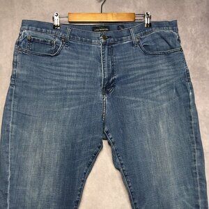 Lucky Brand Mens 410 Athletic Slim Fit Blue Jeans size 42x30 Stretch Denim Pants